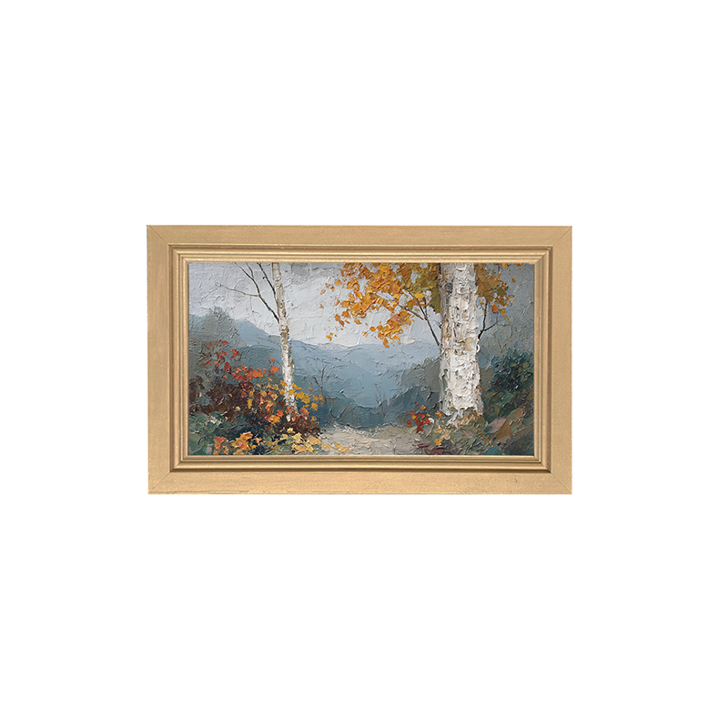Autumn Country - Mountain View - Framed Art