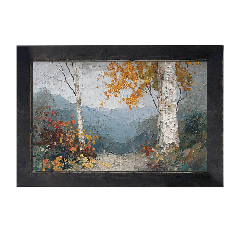 Autumn Country - Mountain View - Framed Art