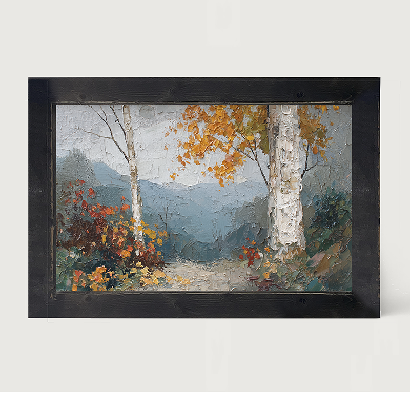 Autumn Country - Mountain View - Framed Art