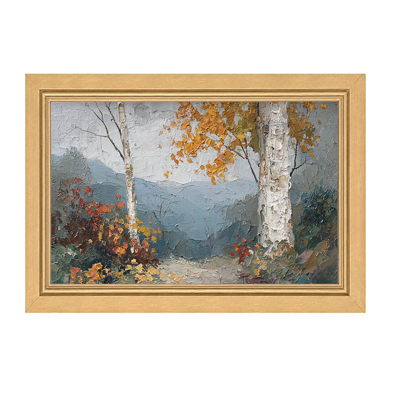 Autumn Country - Mountain View - Framed Art