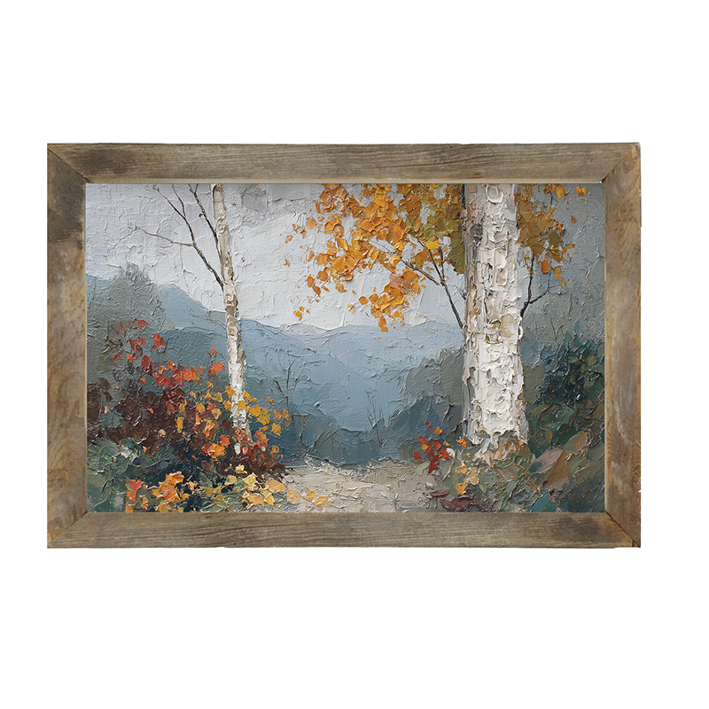 Autumn Country - Mountain View - Framed Art