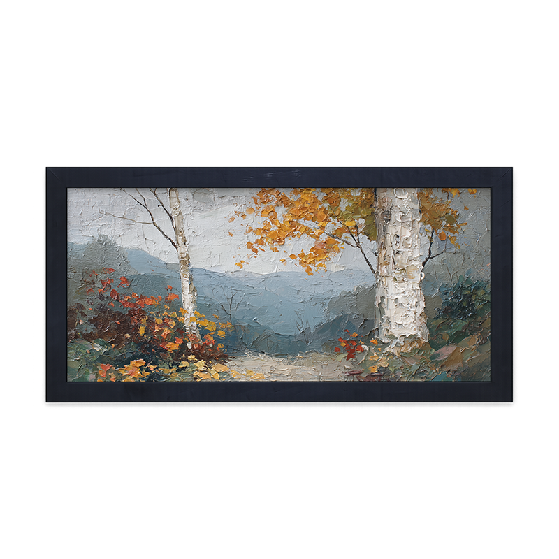 Autumn Country - Mountain View - Framed Art