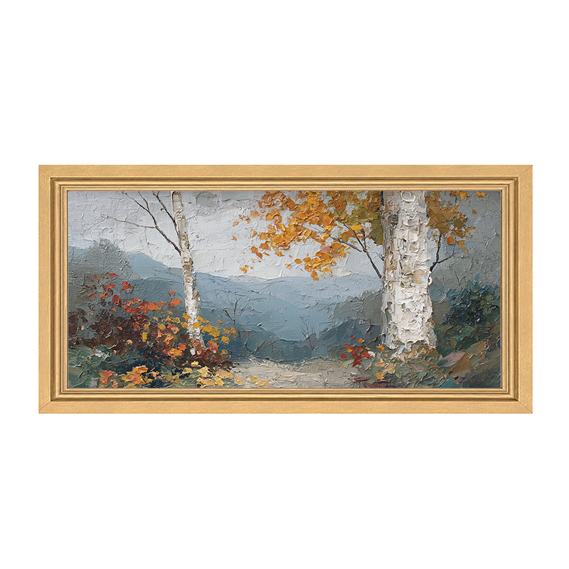 Autumn Country - Mountain View - Framed Art