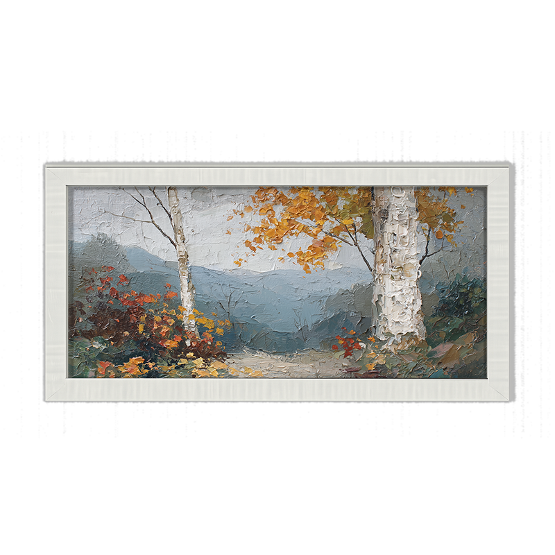 Autumn Country - Mountain View - Framed Art