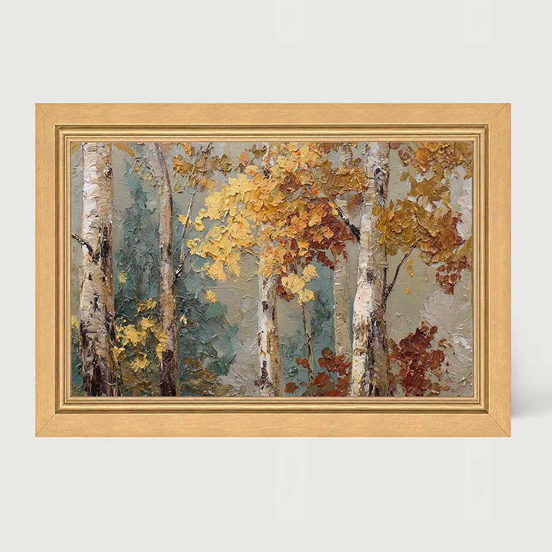 Autumn Country - Forest Leaves - Framed Art