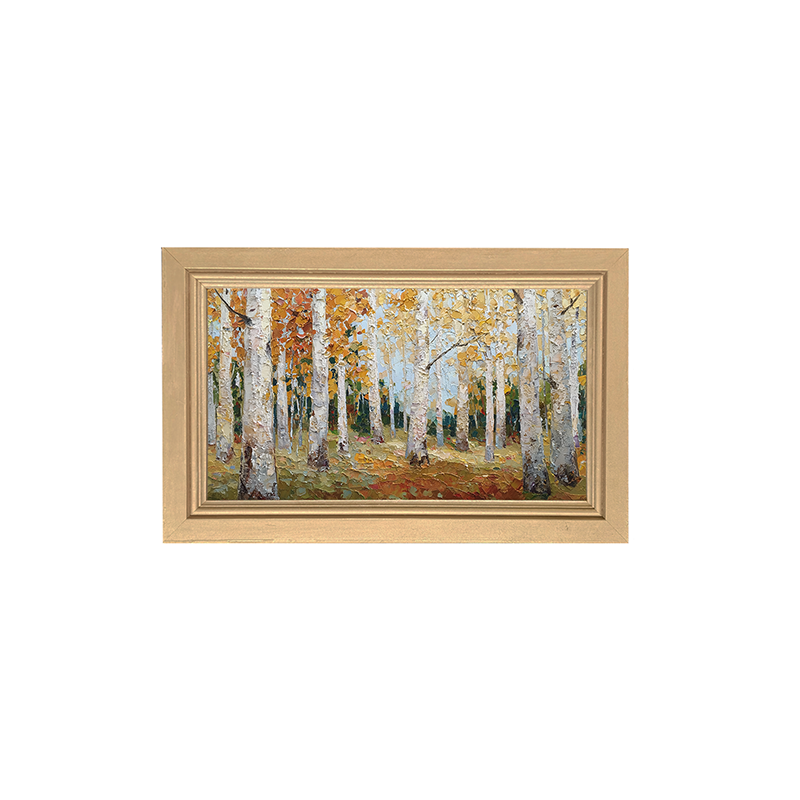 Autumn Country - Golden Trees - Framed Art