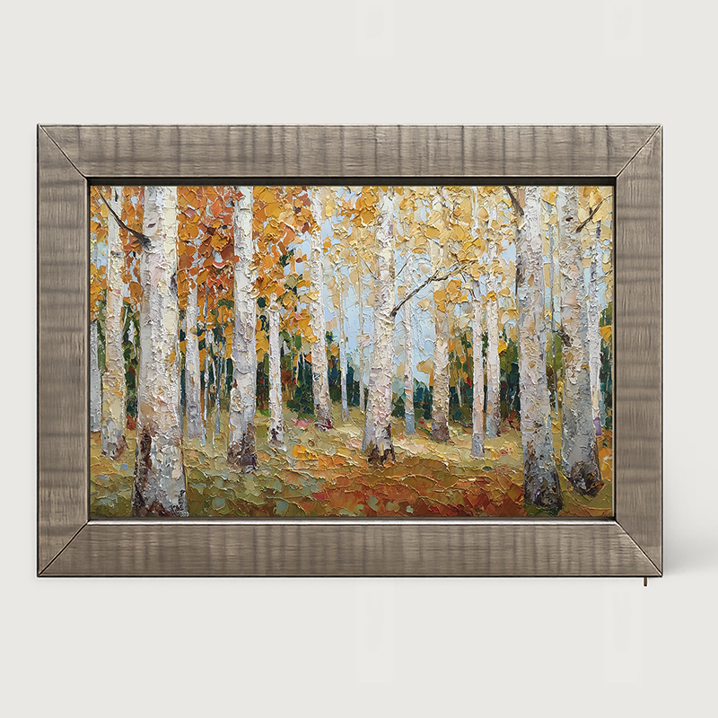 Autumn Country - Golden Trees - Framed Art