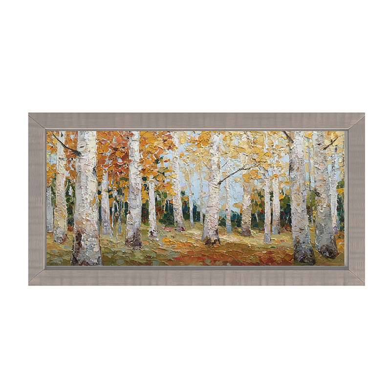 Autumn Country - Golden Trees - Framed Art