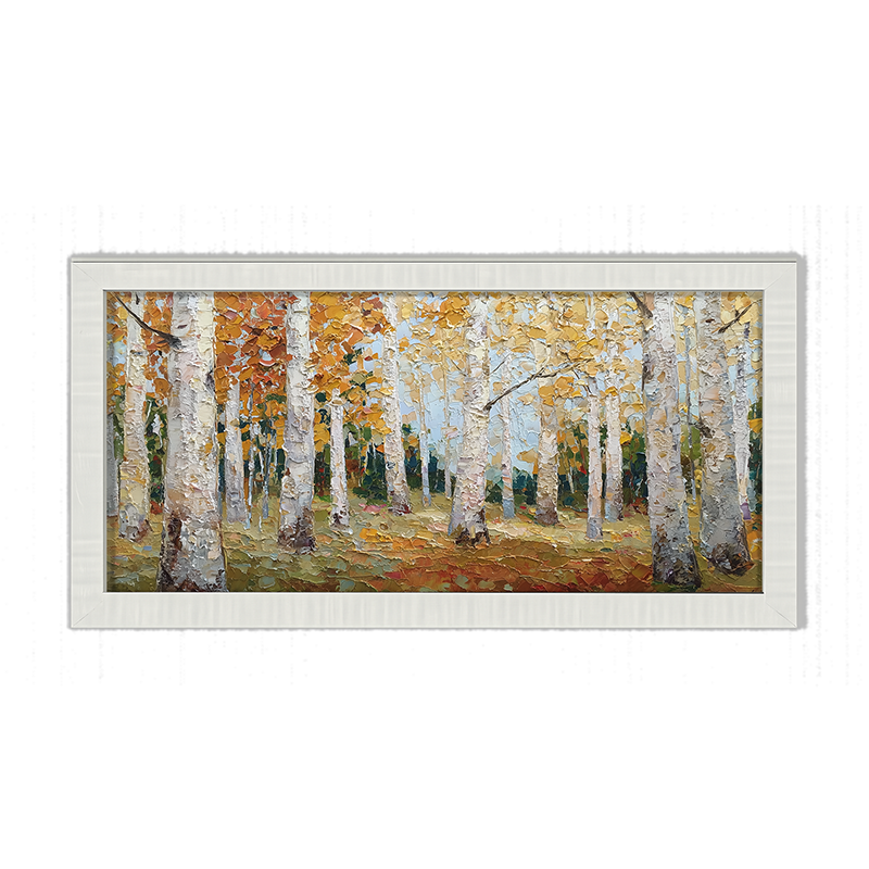 Autumn Country - Golden Trees - Framed Art