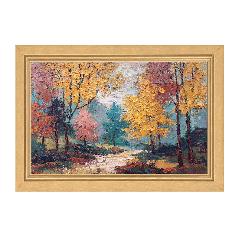 Autumn Country - Forest Path - Framed Art