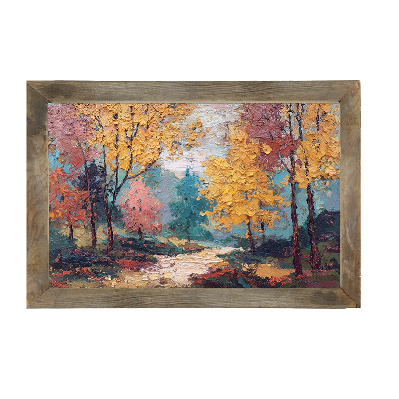 Autumn Country - Forest Path - Framed Art