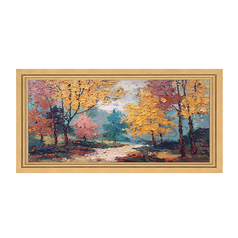 Autumn Country - Forest Path - Framed Art