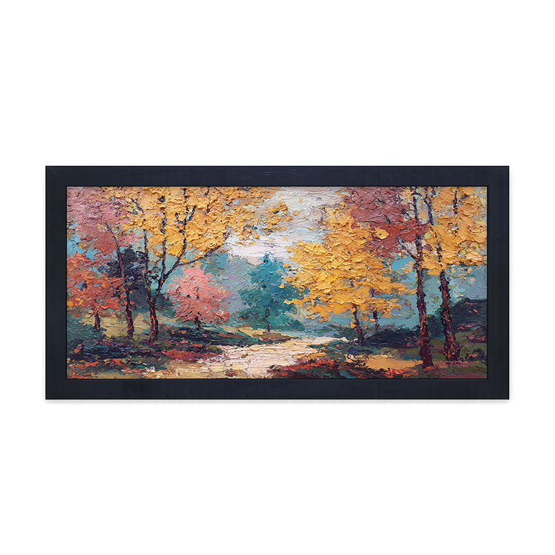 Autumn Country - Forest Path - Framed Art