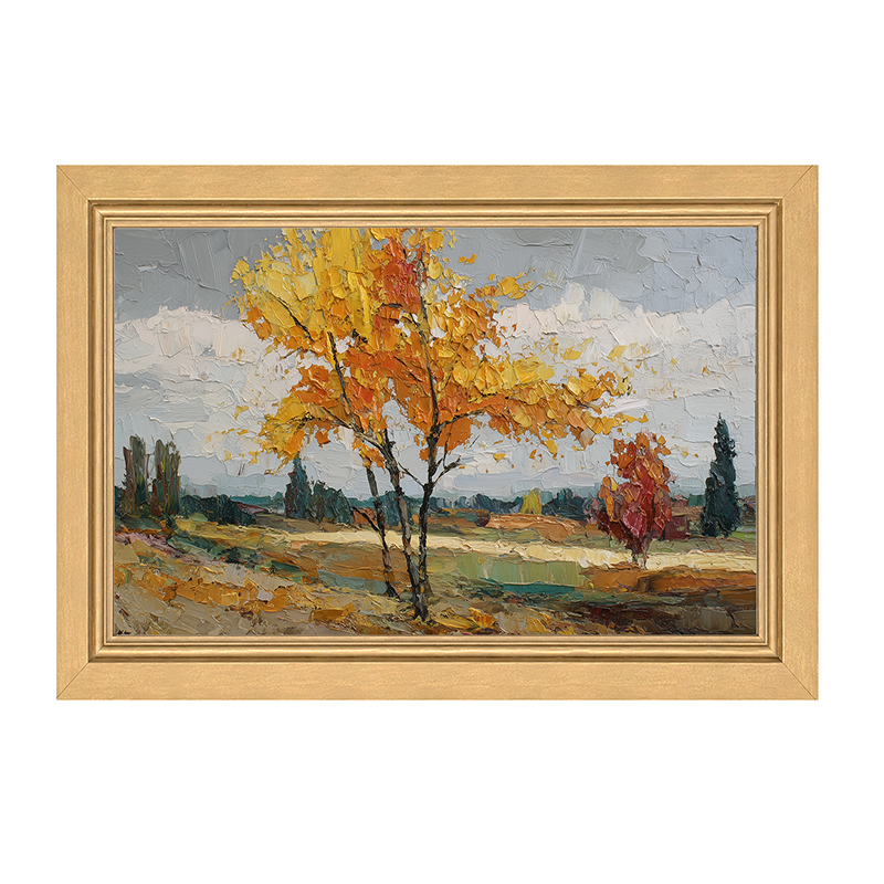Autumn Country - Scenic Fields - Framed Art