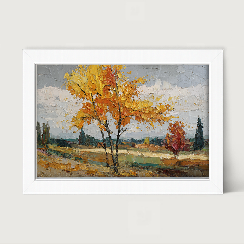 Autumn Country - Scenic Fields - Framed Art
