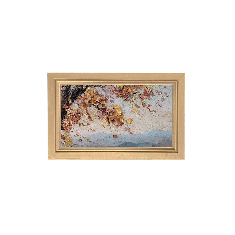 Autumn Country - Mountains in the Distance - Framed Art
