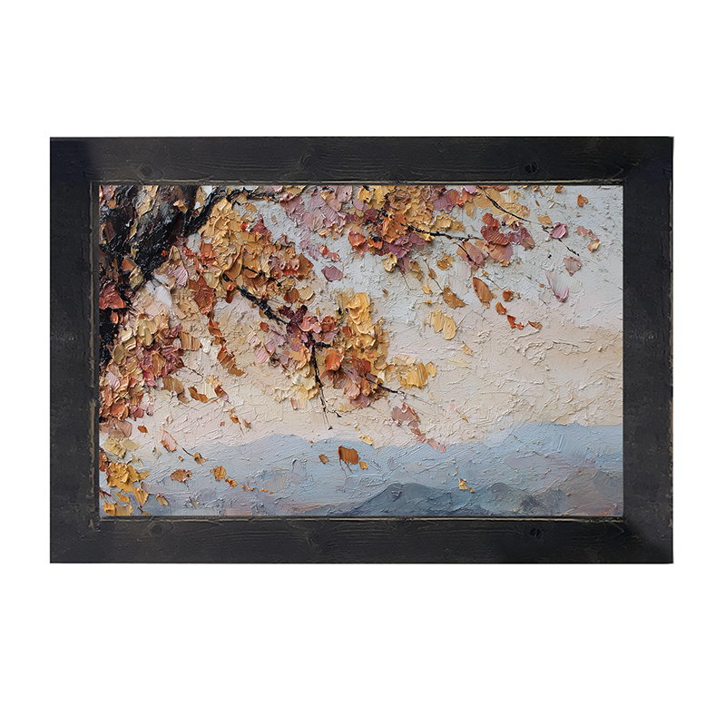 Autumn Country - Mountains in the Distance - Framed Art