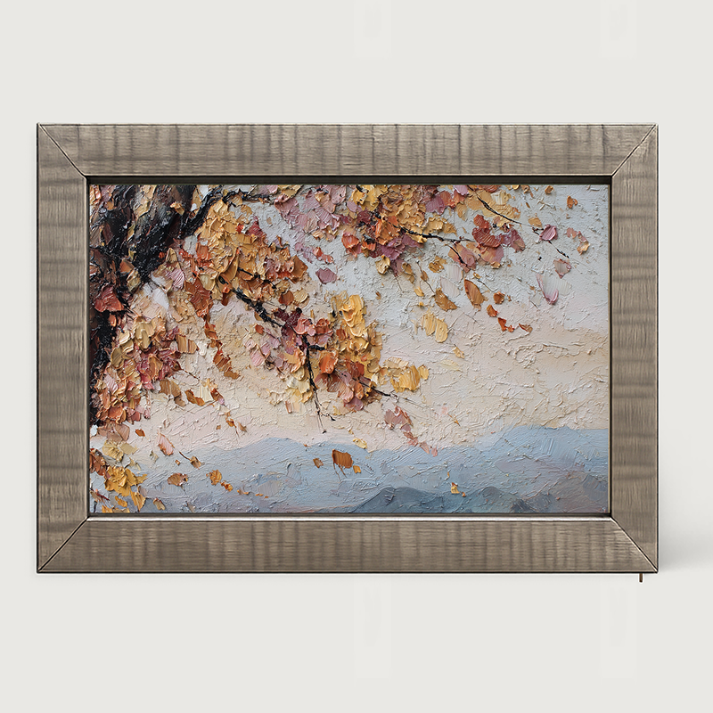 Autumn Country - Mountains in the Distance - Framed Art