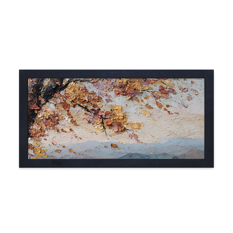 Autumn Country - Mountains in the Distance - Framed Art