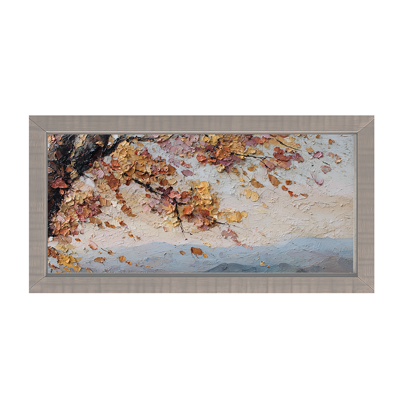 Autumn Country - Mountains in the Distance - Framed Art