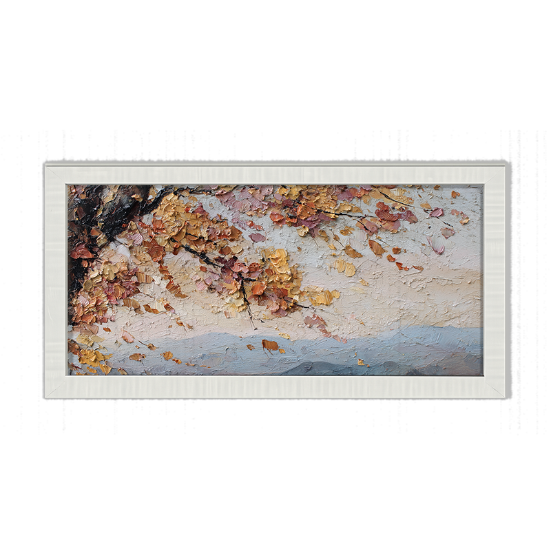 Autumn Country - Mountains in the Distance - Framed Art