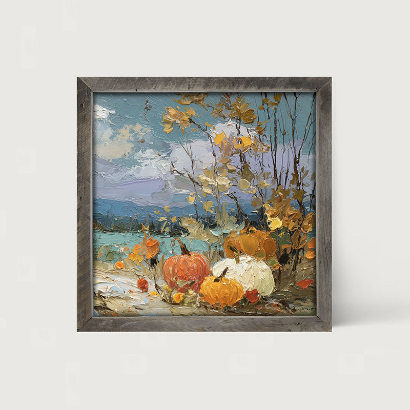 Pumpkin Country - Small Pumpkins along Path