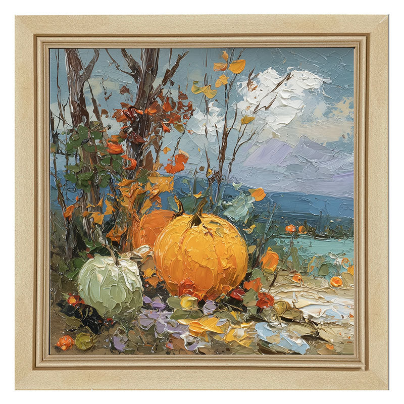 Pumpkin Country - Large Pumpkins along Path