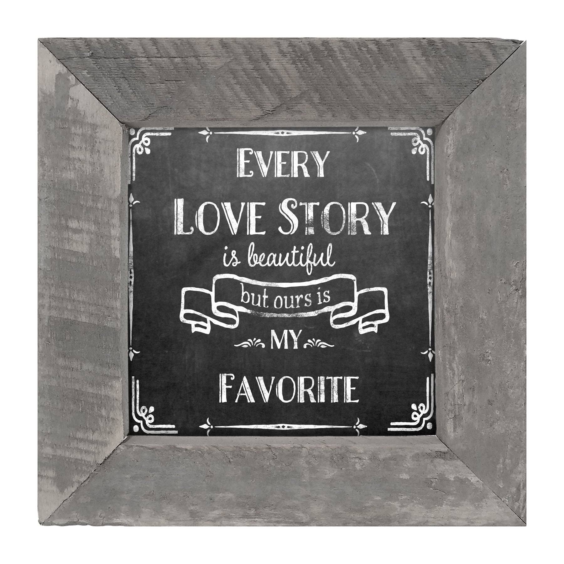 Chalk Every Love Story - Framed art