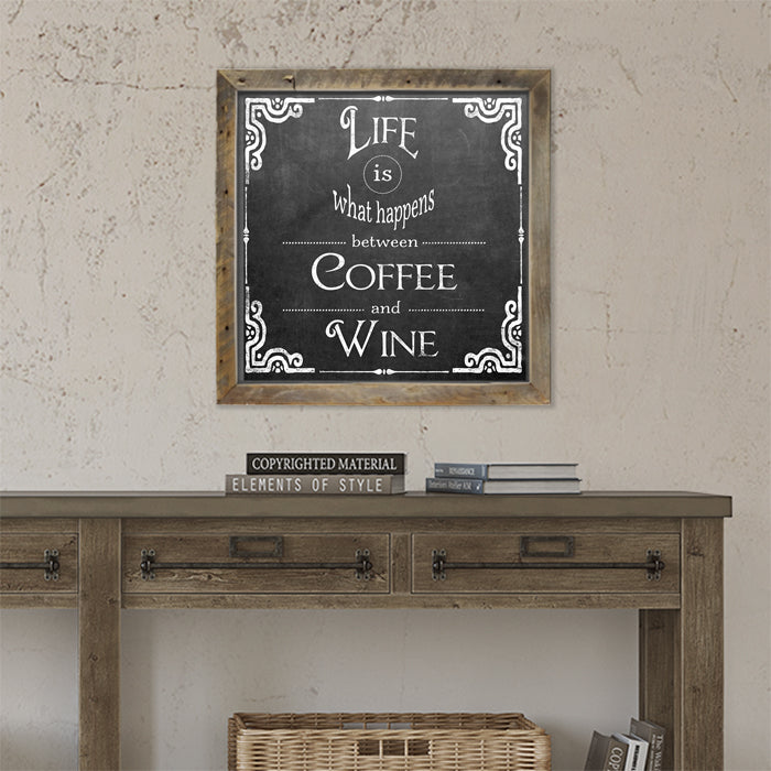 Chalk Coffee and Wine