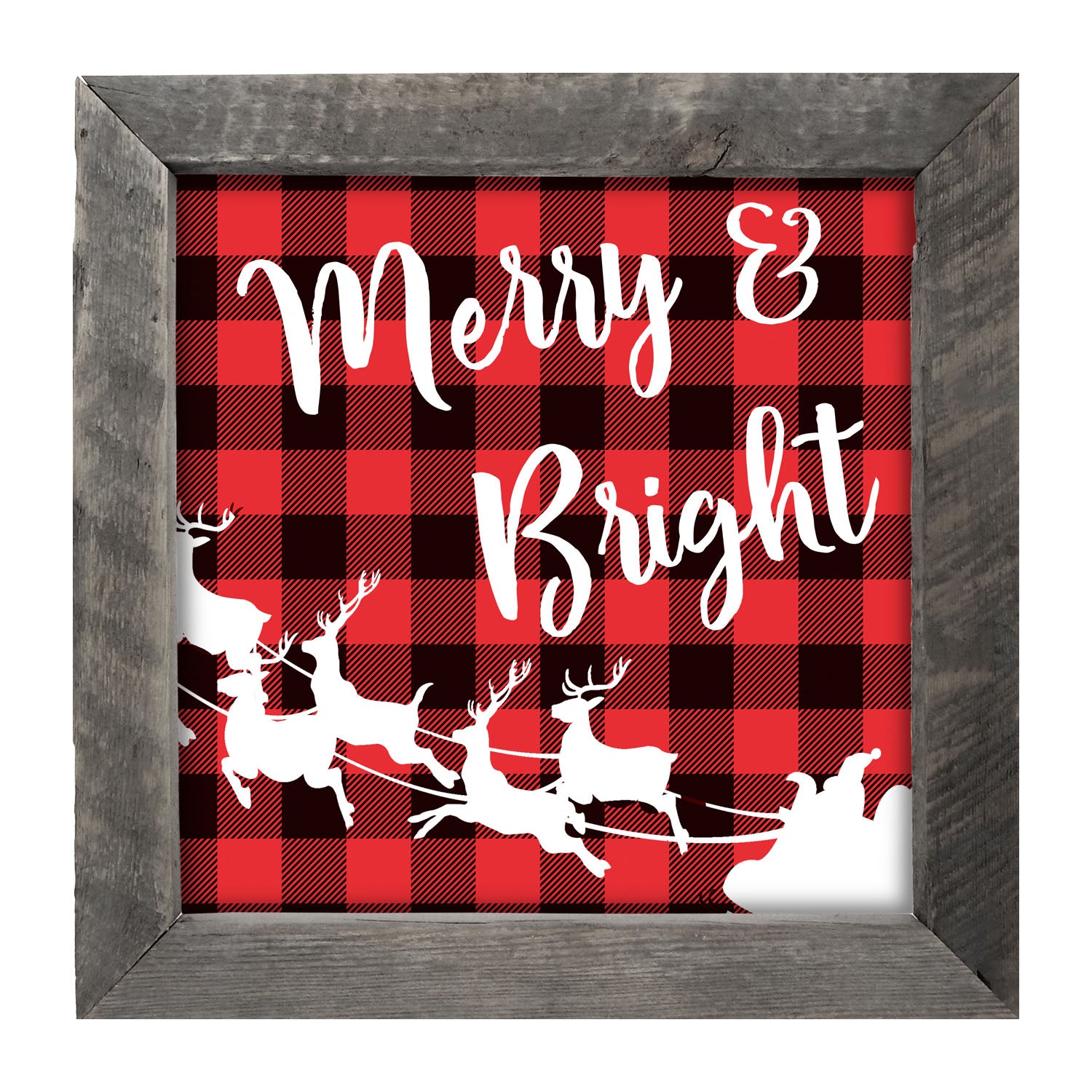 Merry & Bright - Framed art