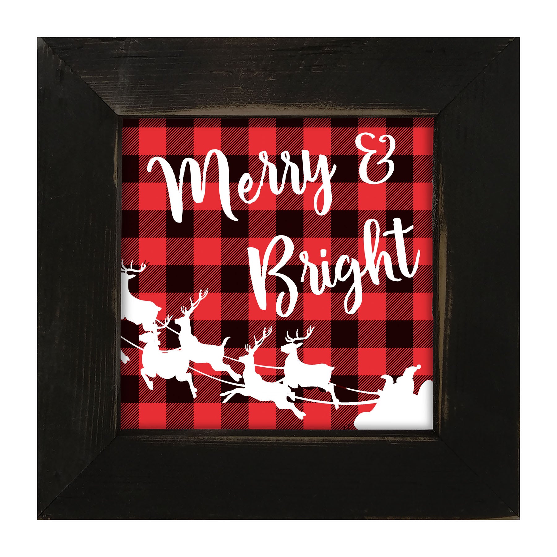 Merry & Bright - Framed art