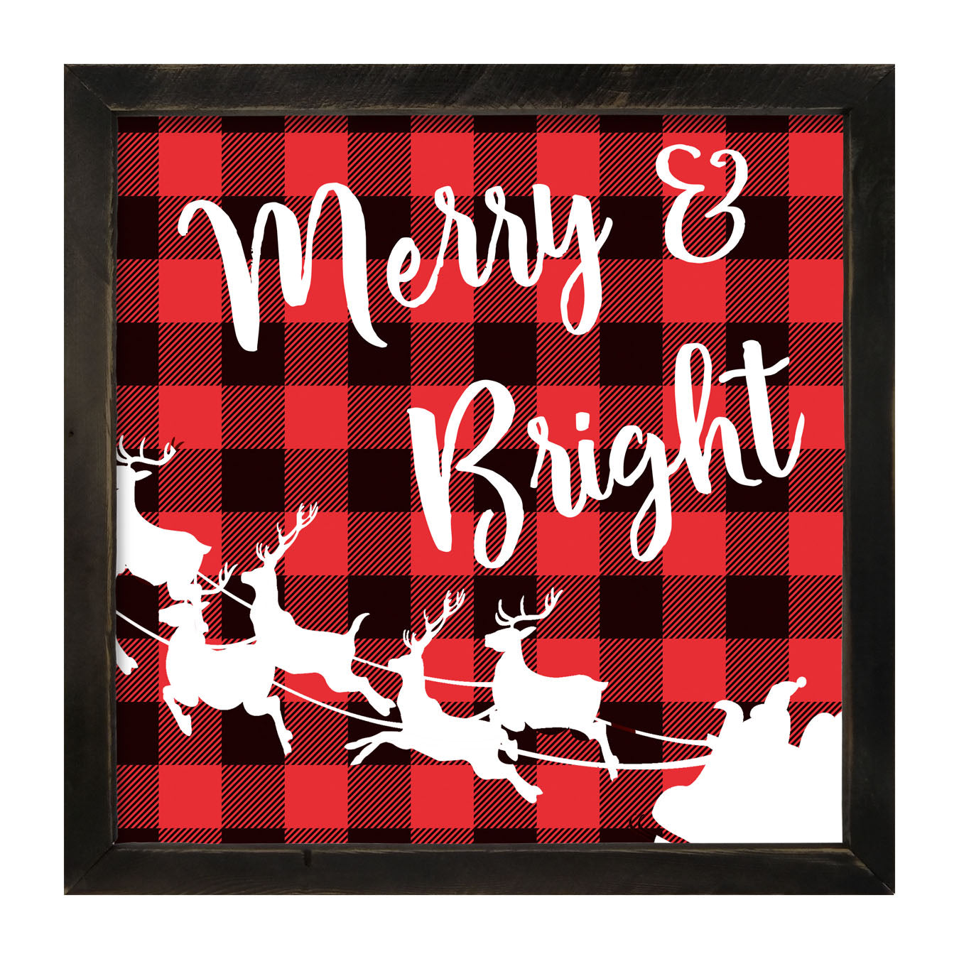 Merry & Bright - Framed art