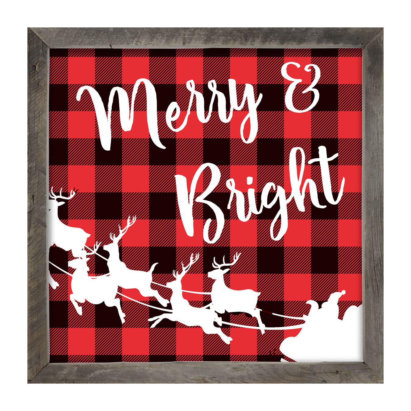 Merry & Bright - Framed art