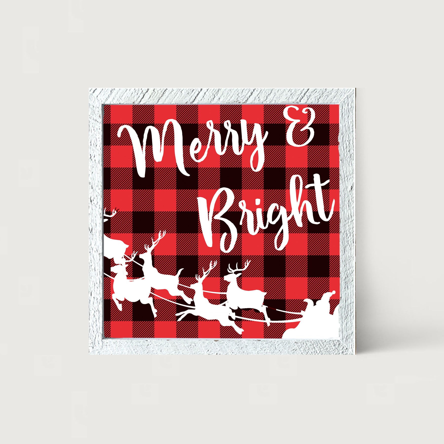 Merry & Bright - Framed art