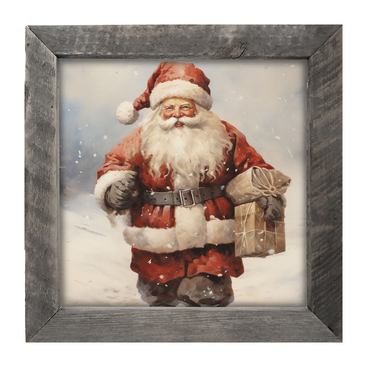 Santa on a mission - Framed art