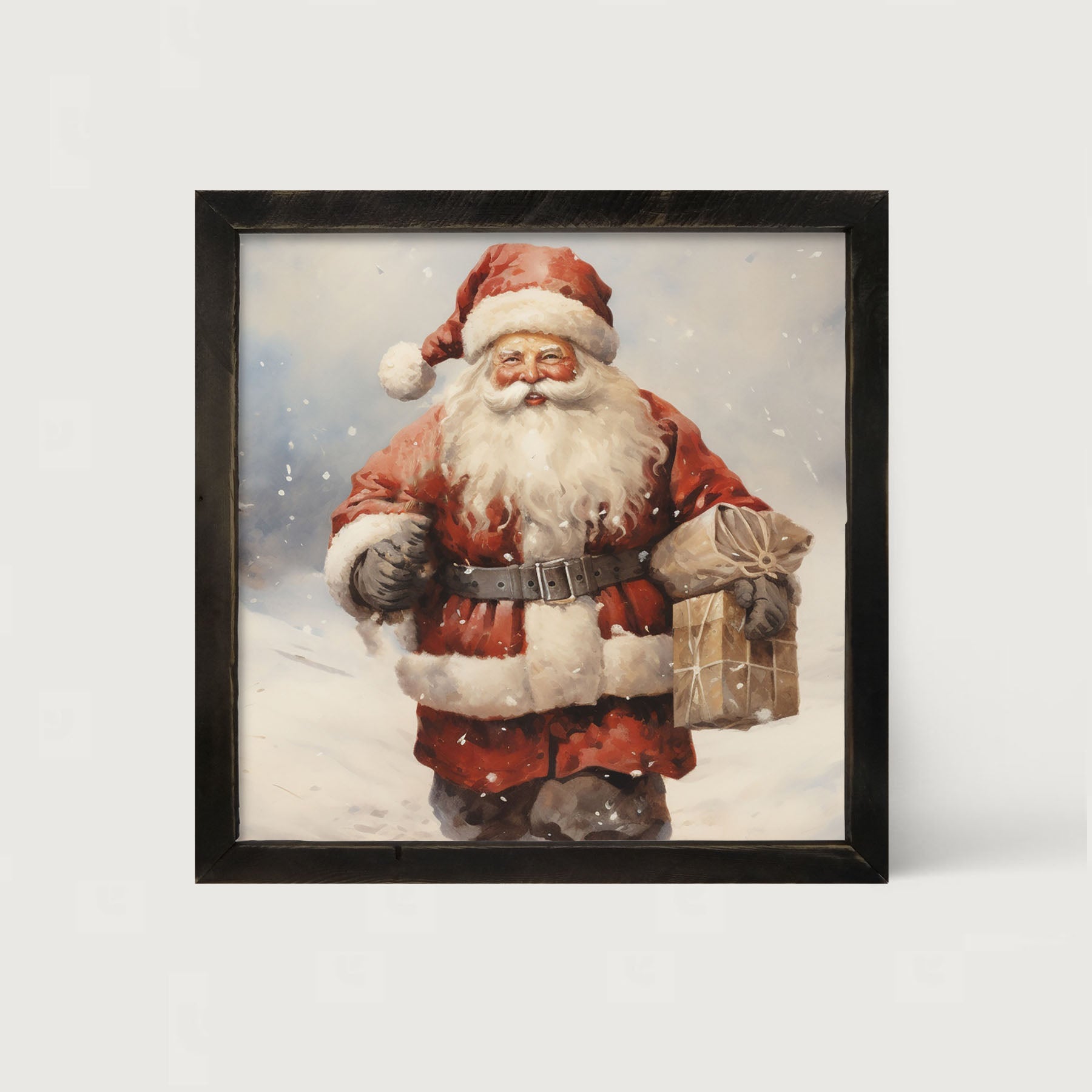 Santa on a mission - Framed art