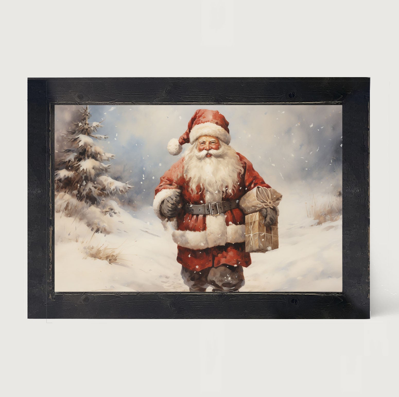 Santa on a mission - Framed art