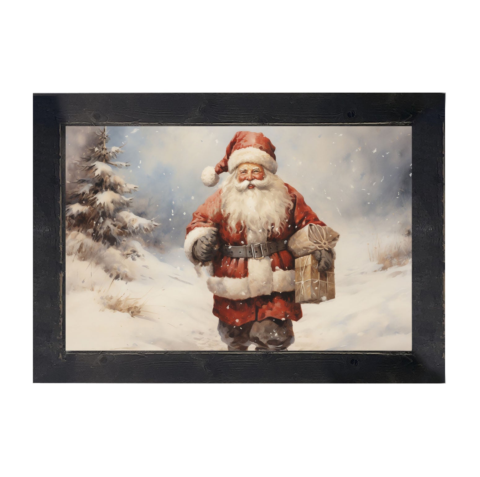 Santa on a mission - Framed art