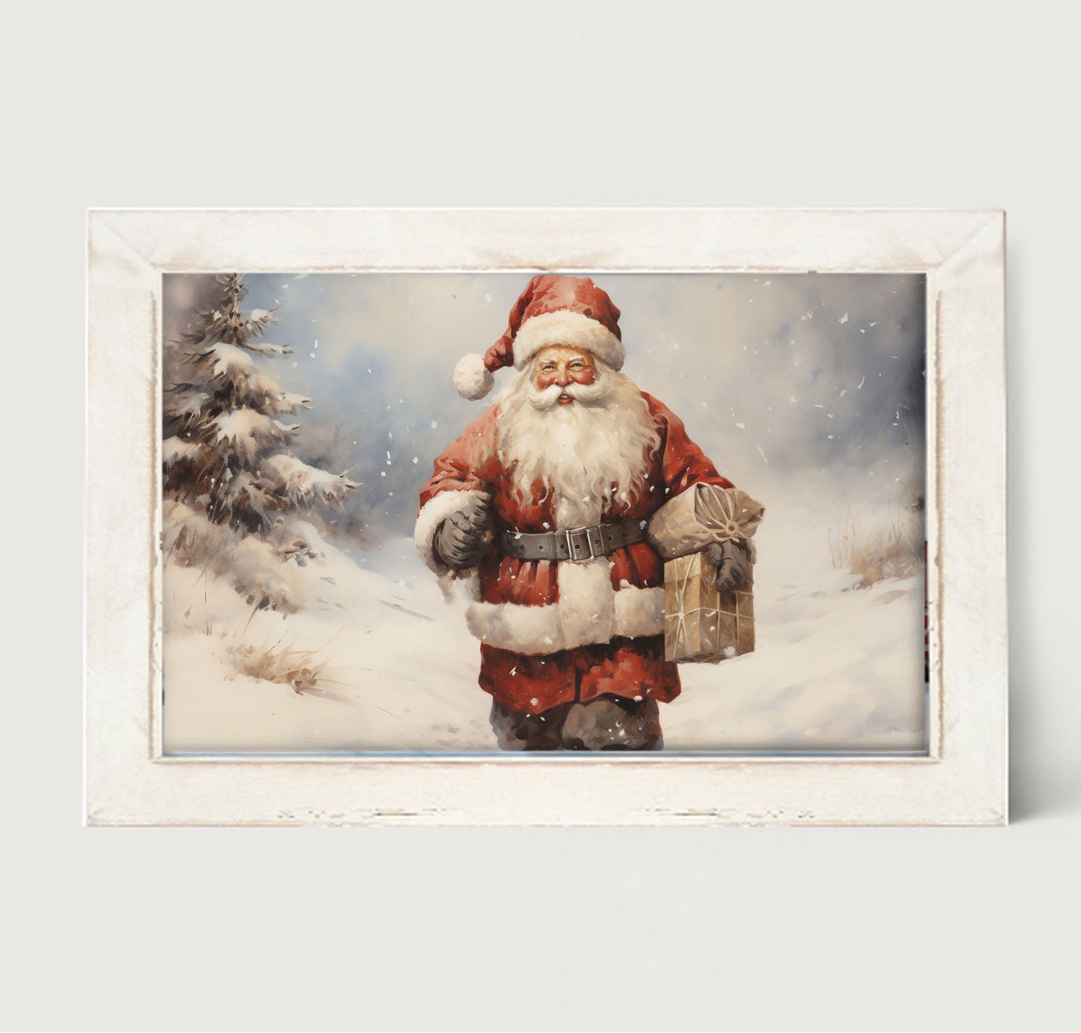 Santa on a mission - Framed art