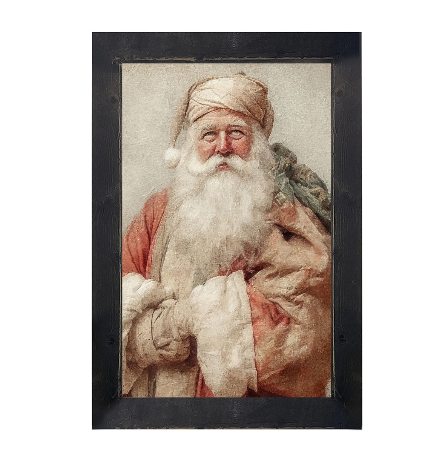 Smiling old world Santa