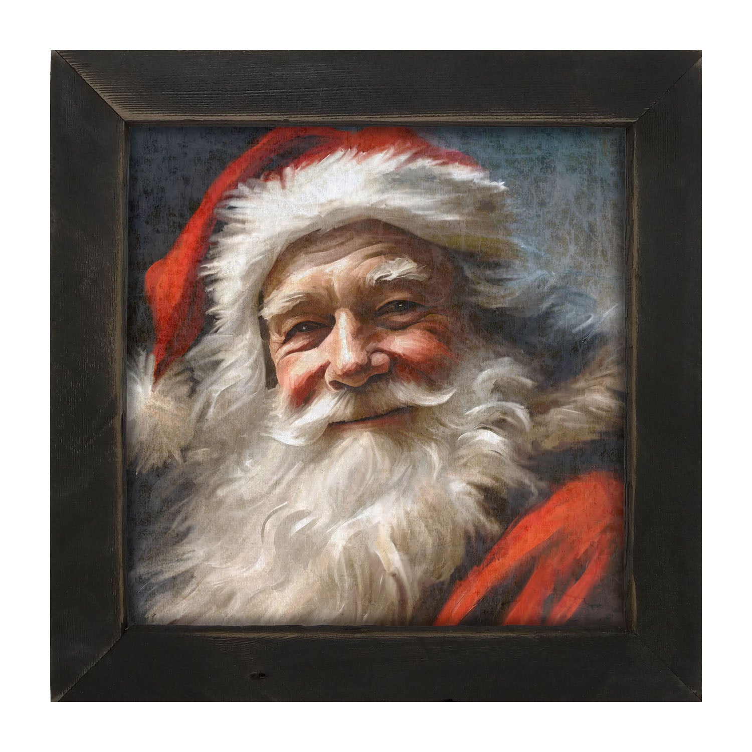 Grinning Santa-framed-art