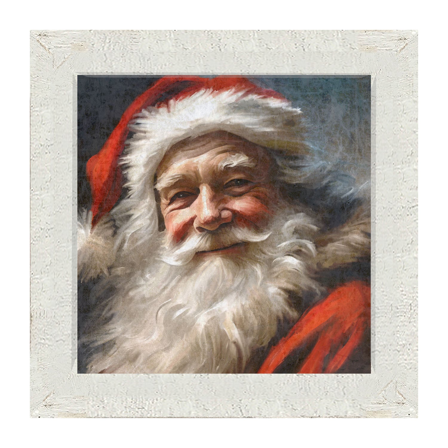 Grinning Santa-framed-art