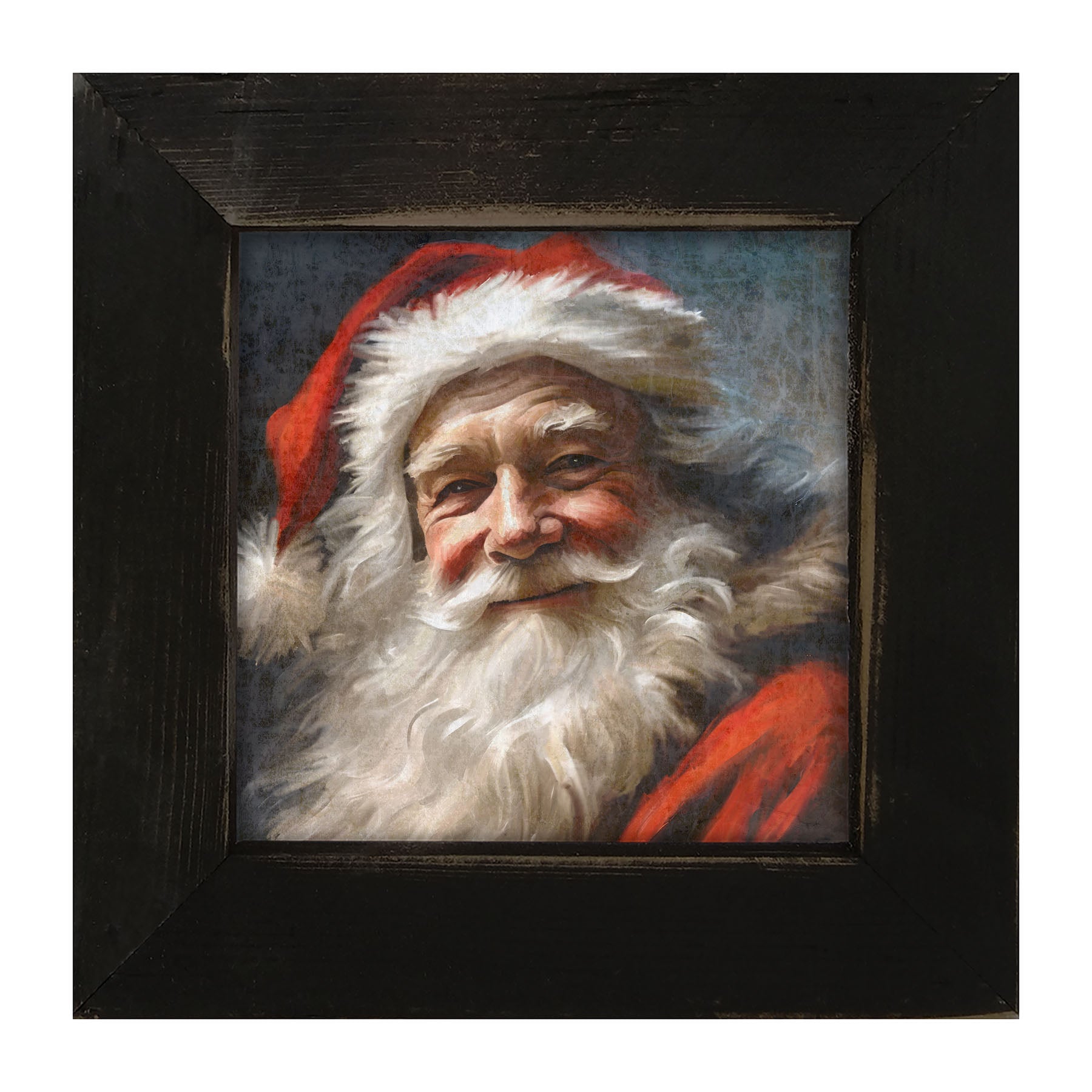 Grinning Santa-framed-art