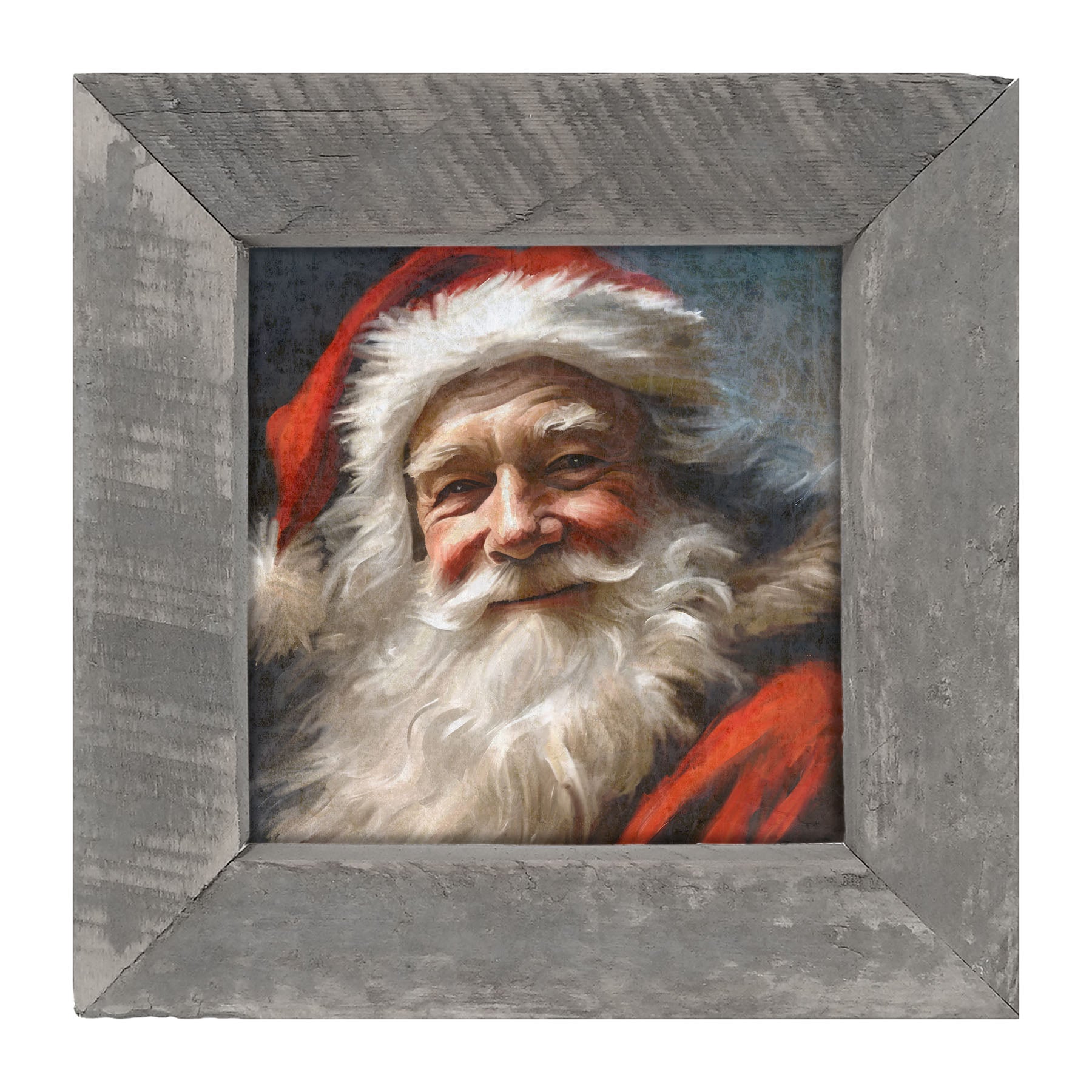 Grinning Santa-framed-art