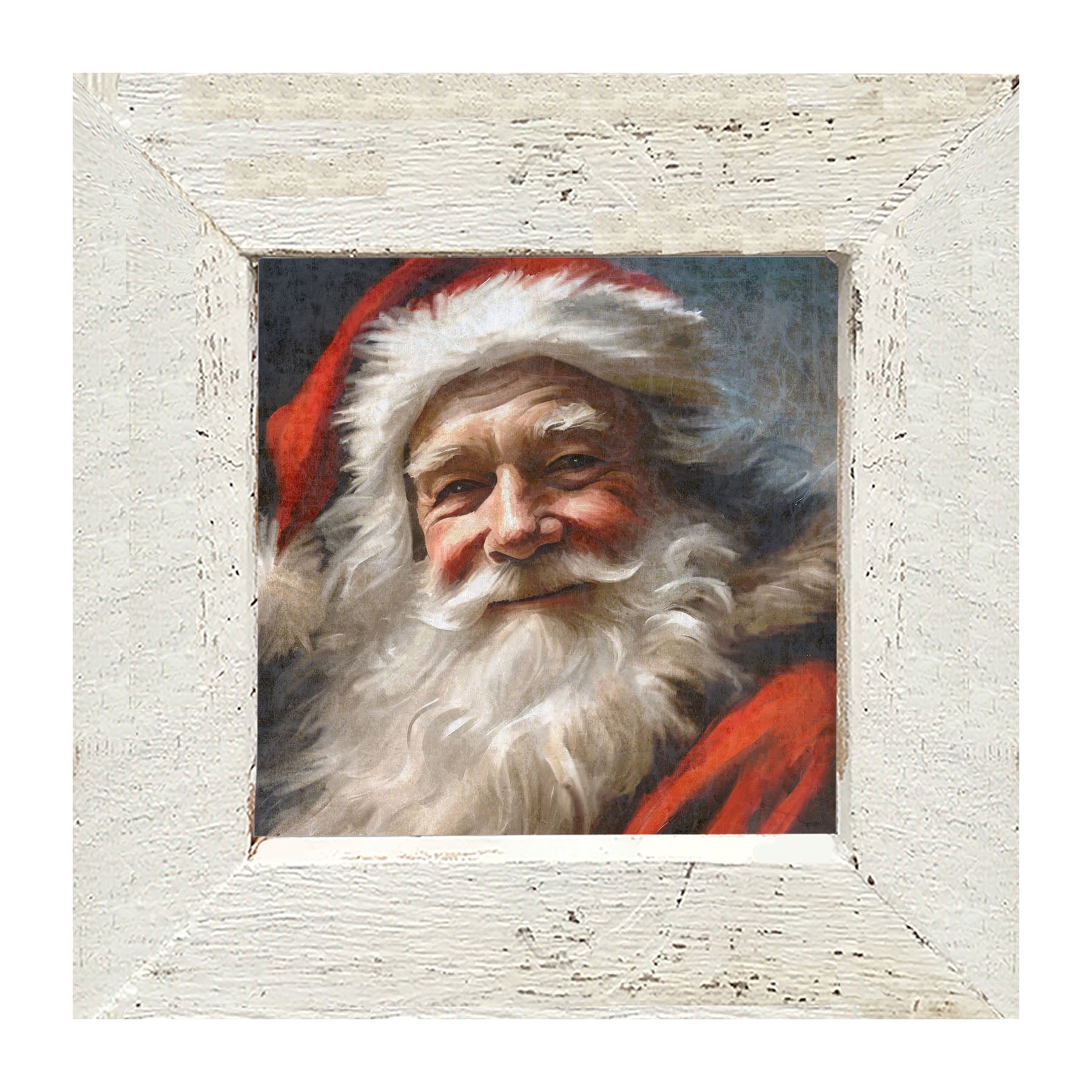 Grinning Santa-framed-art