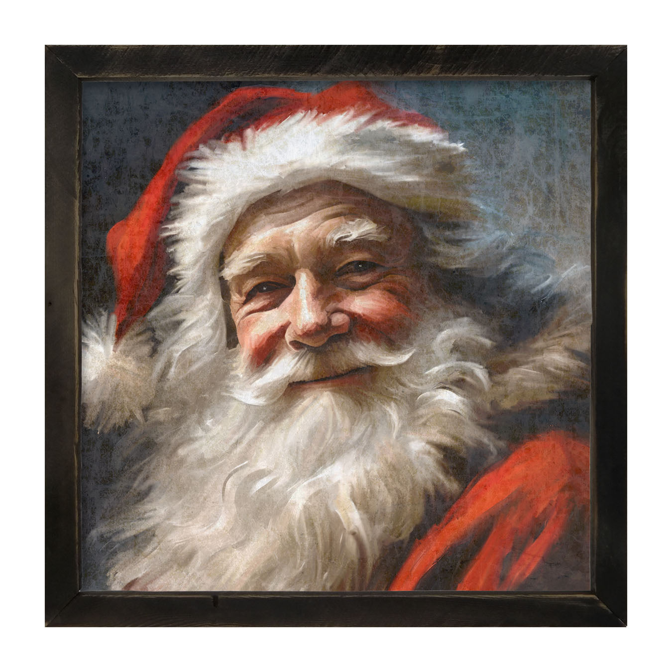 Grinning Santa-framed-art