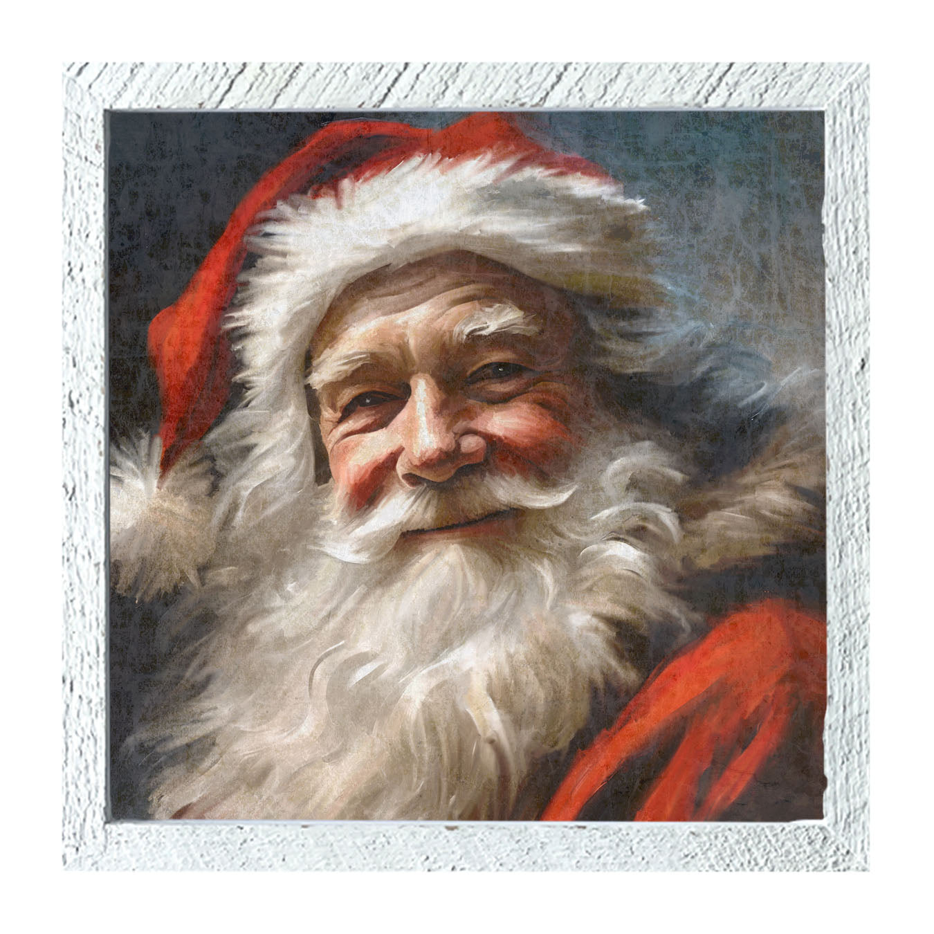 Grinning Santa-framed-art