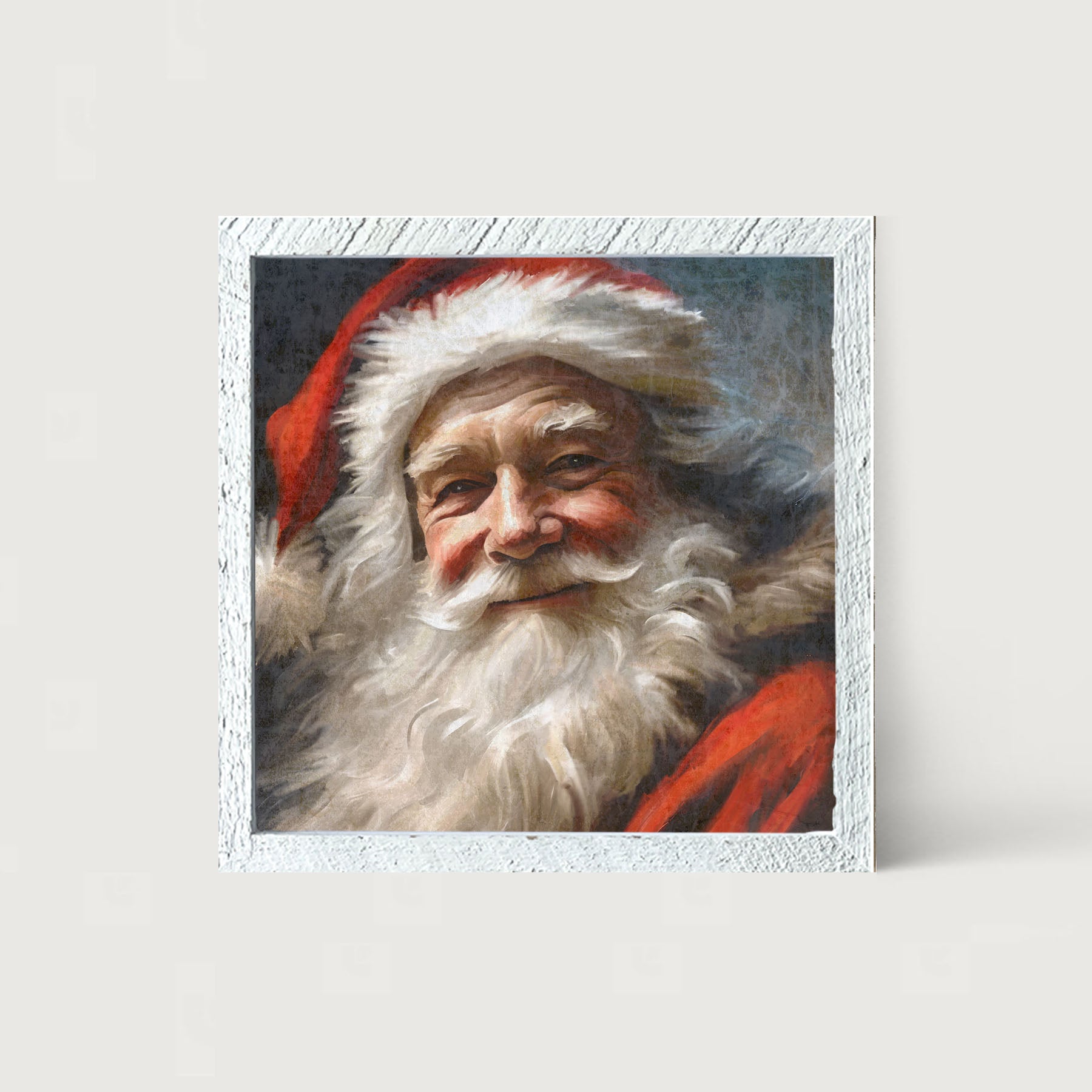 Grinning Santa-framed-art