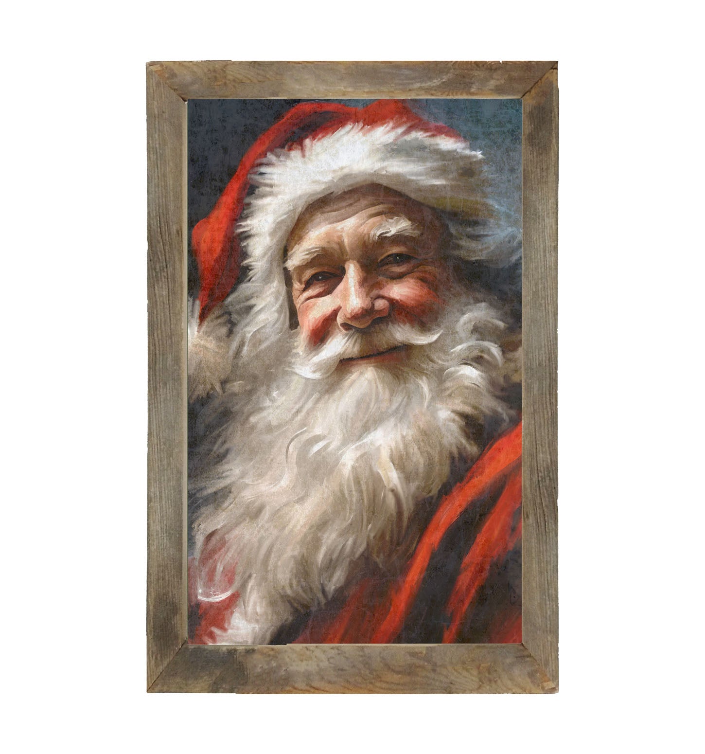 Grinning Santa-framed-art