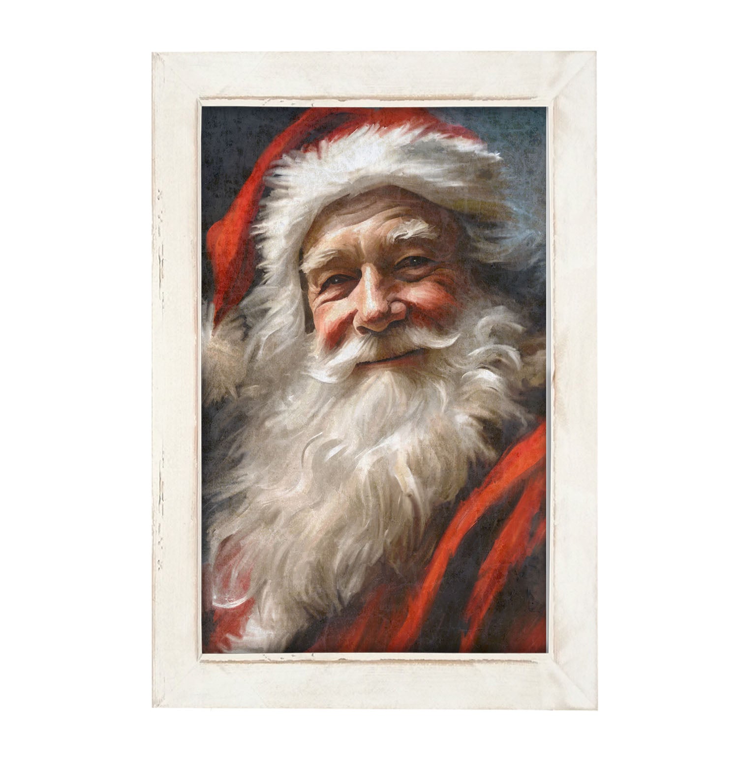 Grinning Santa-framed-art